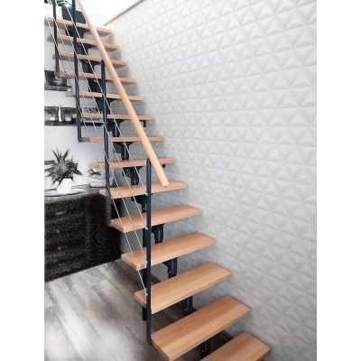 Konstrukcja stalowa schodów modułowych Boston/ Antracyt